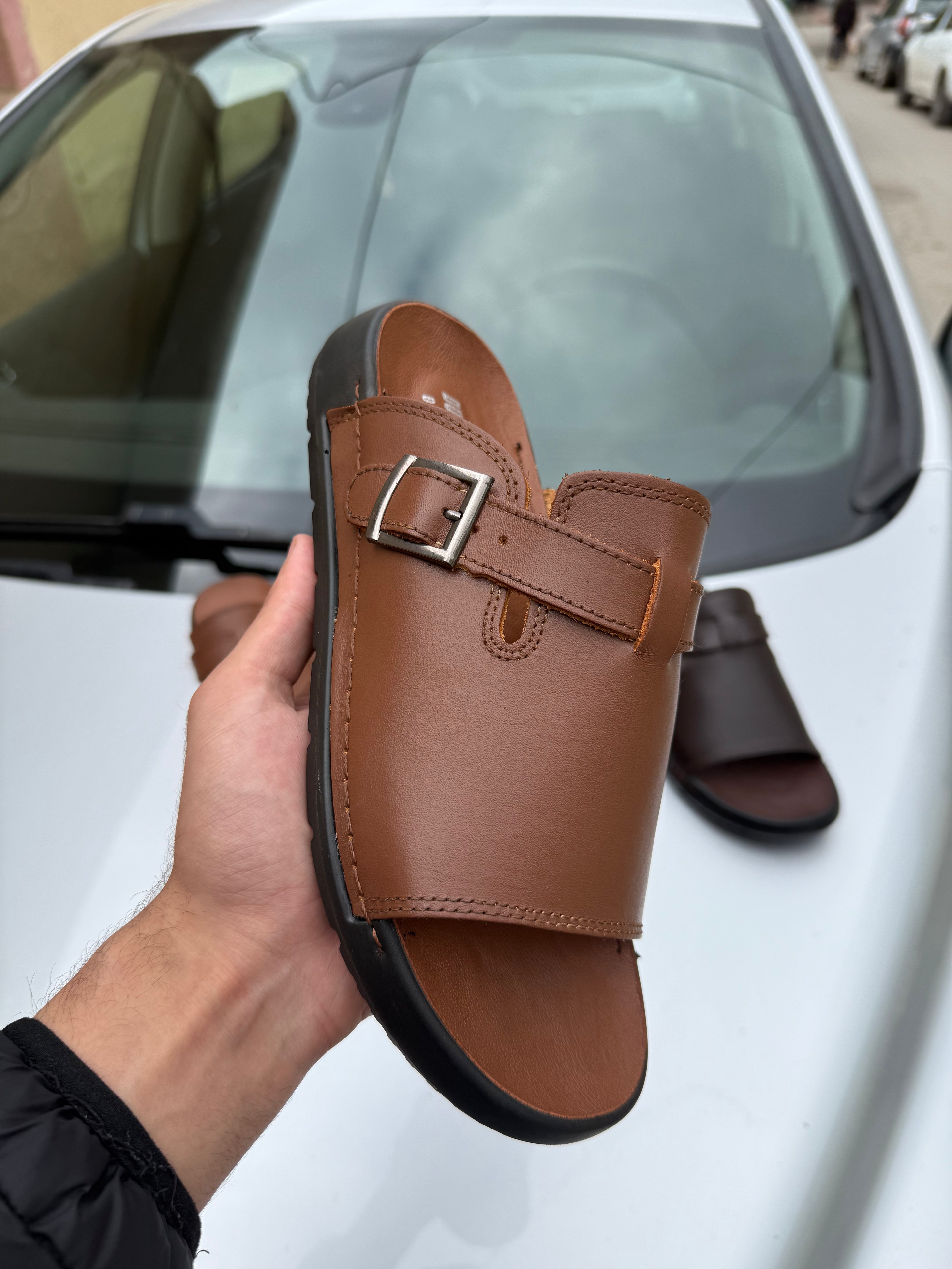 Claquette Homme Cuir Original
