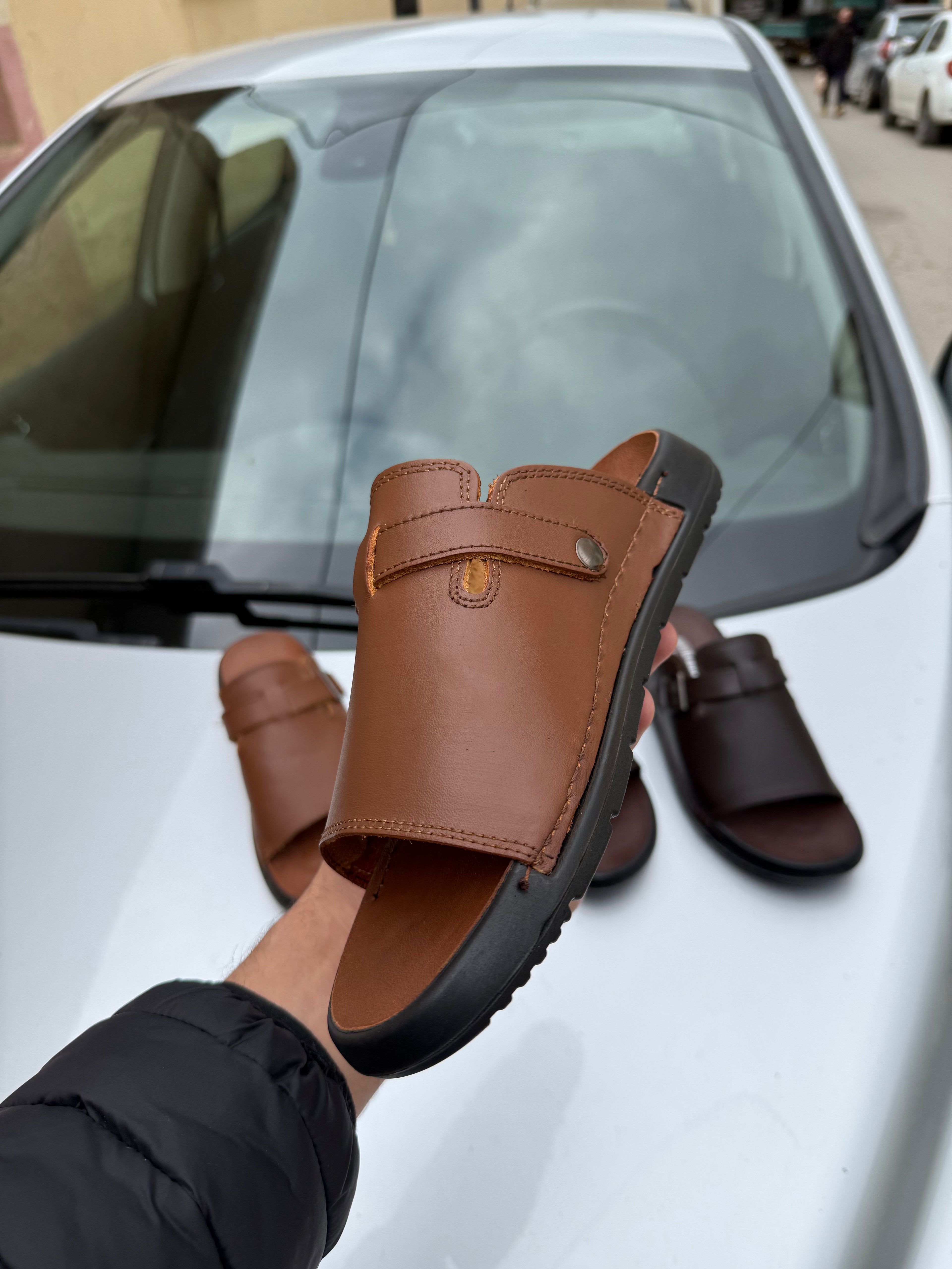 Claquette Homme Cuir Original