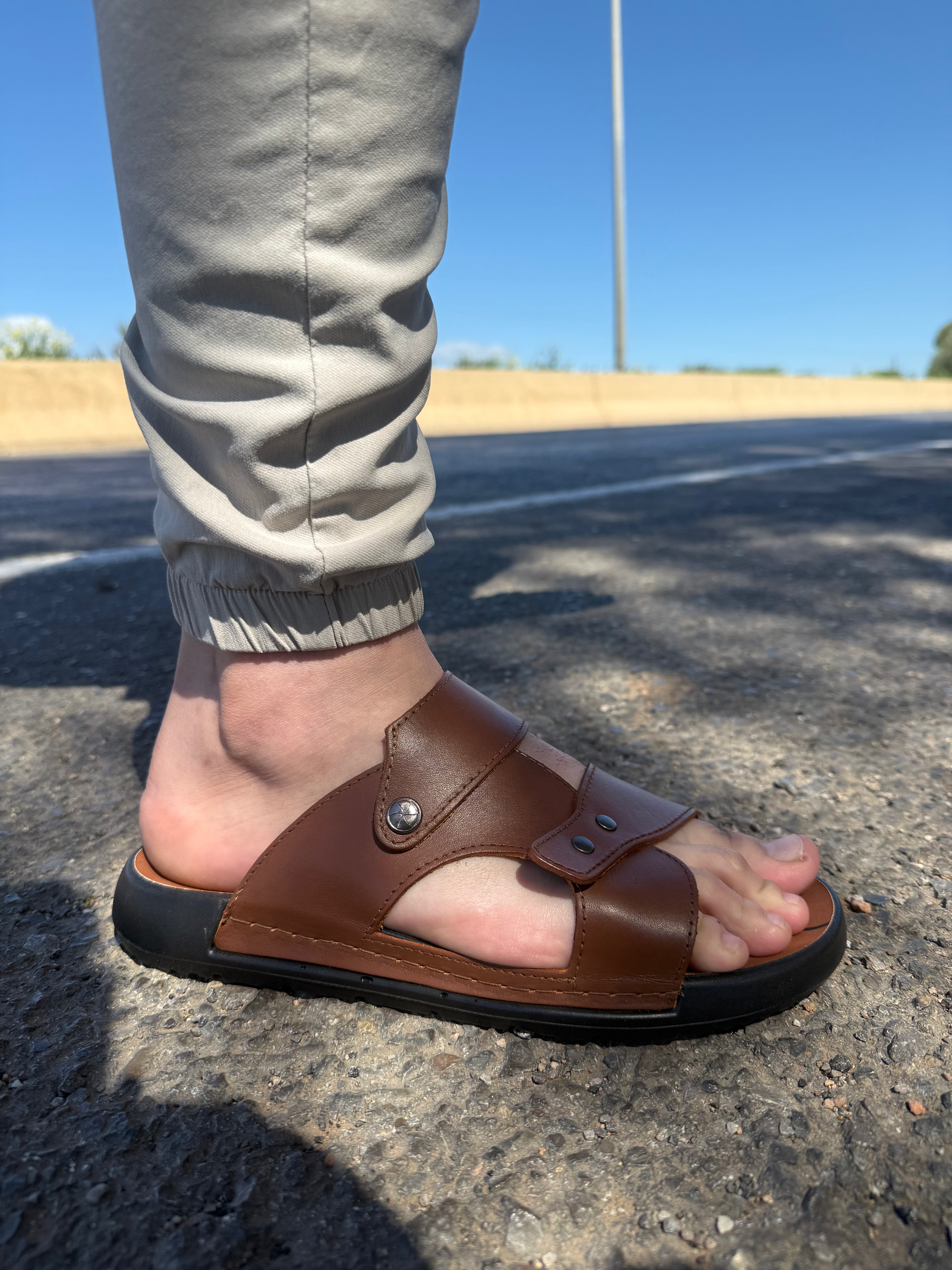 Claquette Homme Cuir Original