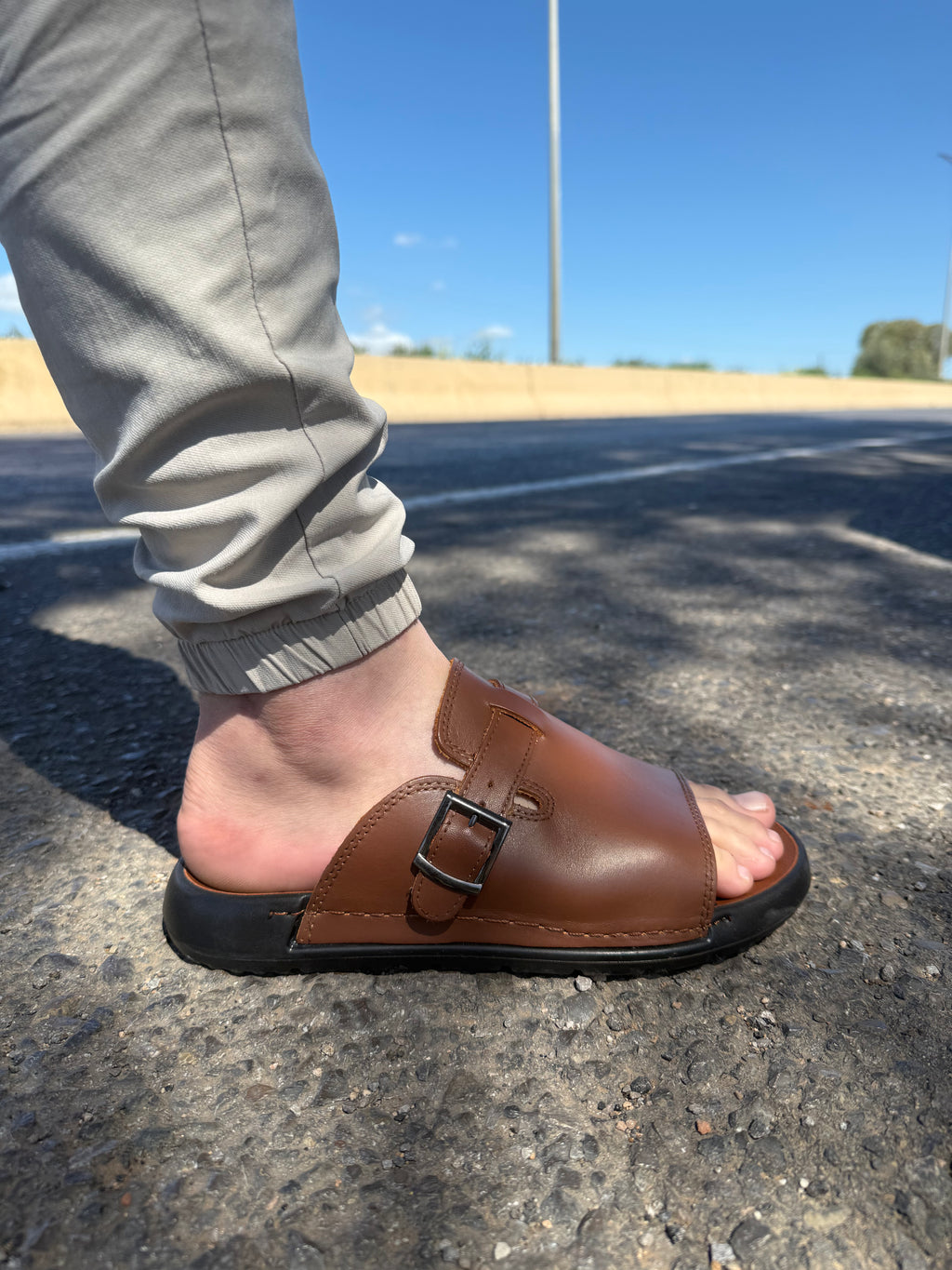 Claquette Homme Cuir Original